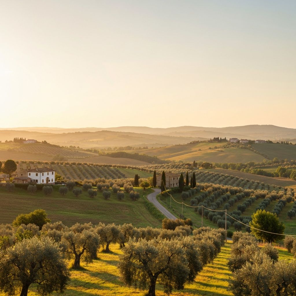 Peaceful Mediterranean landscape